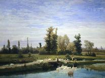 Pond with Ducks-Guglielmo Ciardi-Giclee Print