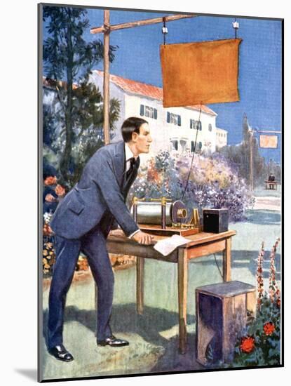 Guglielmo Marconi (1874-193), Italian Physicist and Radio Pioneer-null-Mounted Giclee Print