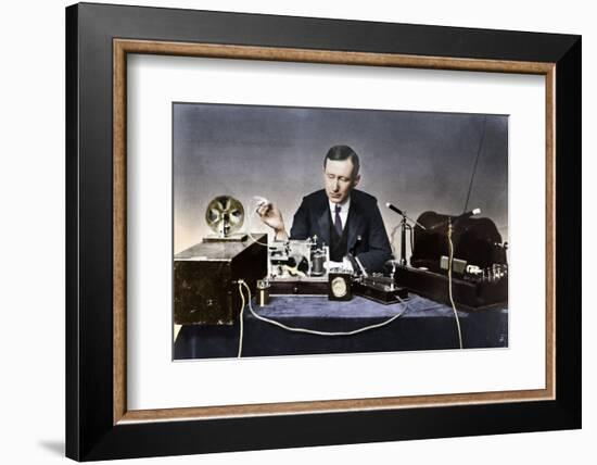 Guglielmo Marconi (1874-1937), Italian physicist and radio pioneer-Unknown-Framed Photographic Print