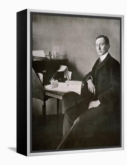Guglielmo Marconi, from 'The Year 1912', Published London, 1913-English Photographer-Framed Premier Image Canvas