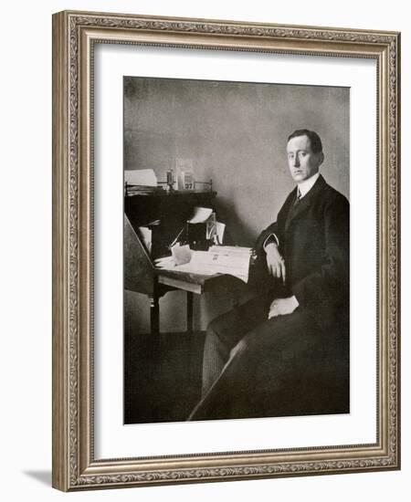 Guglielmo Marconi, from 'The Year 1912', Published London, 1913-English Photographer-Framed Photographic Print