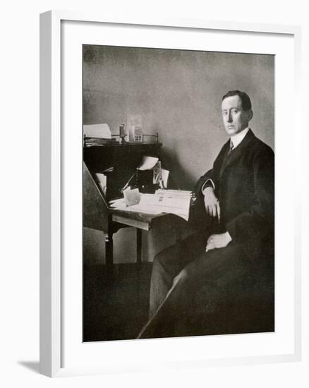 Guglielmo Marconi, from 'The Year 1912', Published London, 1913-English Photographer-Framed Photographic Print