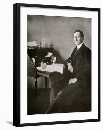 Guglielmo Marconi, from 'The Year 1912', Published London, 1913-English Photographer-Framed Photographic Print