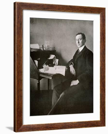 Guglielmo Marconi, from 'The Year 1912', Published London, 1913-English Photographer-Framed Photographic Print