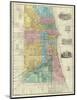 Guide Map of Chicago, c.1869-Rufus Blanchard-Mounted Art Print