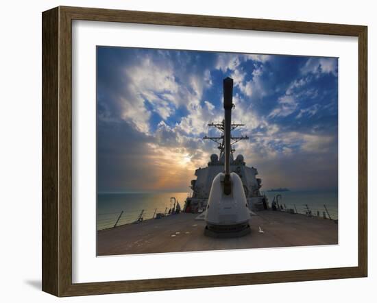 Guided-Missile Destroyer USS Higgins-Stocktrek Images-Framed Photographic Print