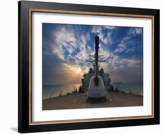 Guided-Missile Destroyer USS Higgins-Stocktrek Images-Framed Photographic Print