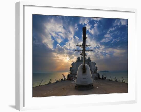 Guided-Missile Destroyer USS Higgins-Stocktrek Images-Framed Photographic Print