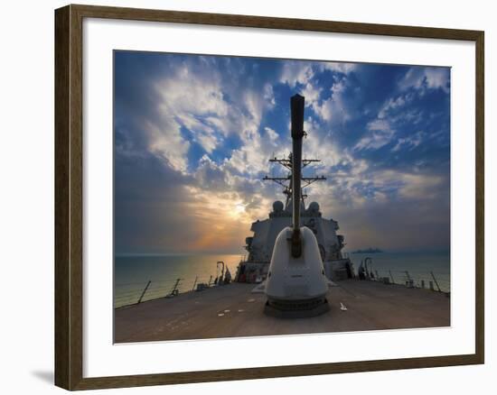 Guided-Missile Destroyer USS Higgins-Stocktrek Images-Framed Photographic Print