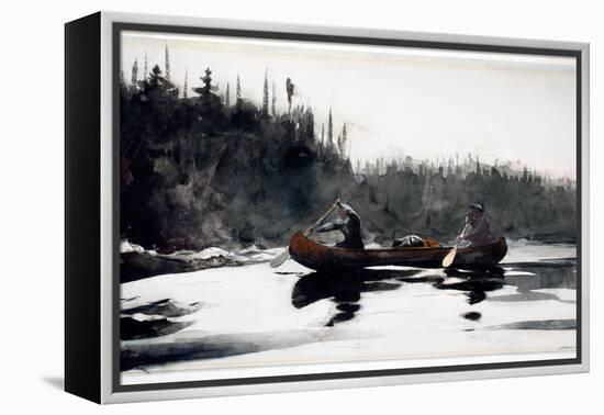 Guides Shooting Rapids, 1895-Winslow Homer-Framed Premier Image Canvas