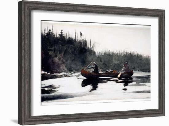 Guides Shooting Rapids, 1895-Winslow Homer-Framed Giclee Print