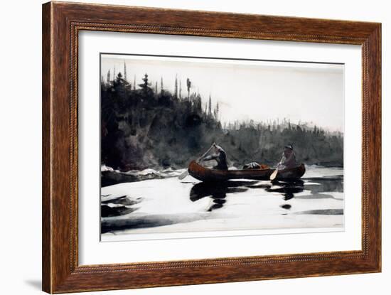Guides Shooting Rapids, 1895-Winslow Homer-Framed Giclee Print