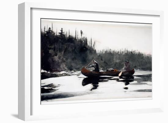 Guides Shooting Rapids, 1895-Winslow Homer-Framed Giclee Print