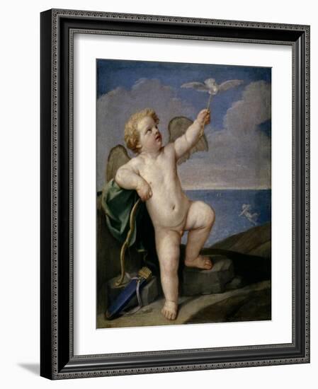 Guido Reni / Cupid, 1637-1638-Guido Reni-Framed Giclee Print