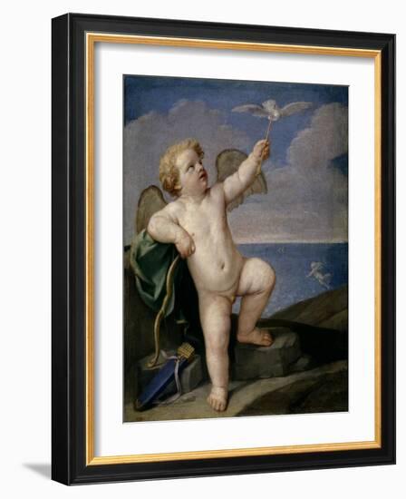 Guido Reni / Cupid, 1637-1638-Guido Reni-Framed Giclee Print