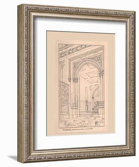 Guild Hall Entrance, 1815, (1886)-Robert Blemmell Schnebbelie-Framed Giclee Print