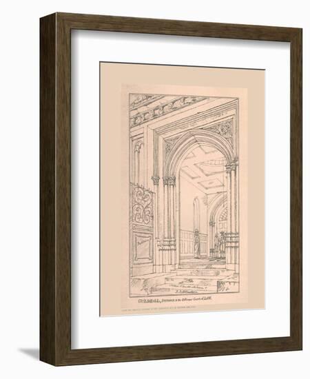 Guild Hall Entrance, 1815, (1886)-Robert Blemmell Schnebbelie-Framed Giclee Print