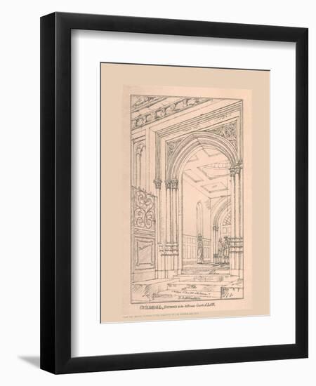 Guild Hall Entrance, 1815, (1886)-Robert Blemmell Schnebbelie-Framed Giclee Print