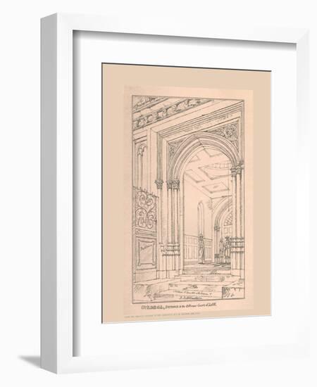 Guild Hall Entrance, 1815, (1886)-Robert Blemmell Schnebbelie-Framed Giclee Print