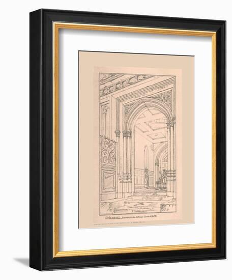 Guild Hall Entrance, 1815, (1886)-Robert Blemmell Schnebbelie-Framed Giclee Print