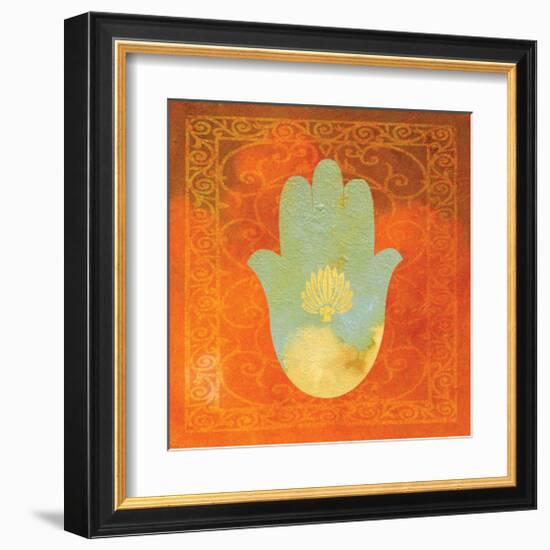 Guilded Hamsa I-null-Framed Art Print