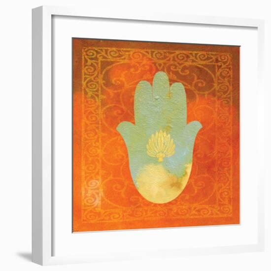 Guilded Hamsa I-null-Framed Art Print