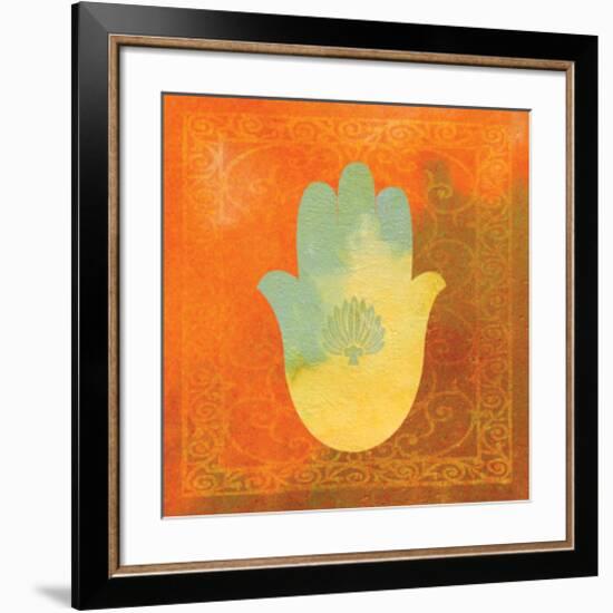 Guilded Hamsa II-null-Framed Art Print