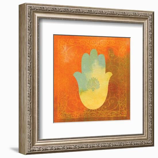 Guilded Hamsa II-null-Framed Art Print