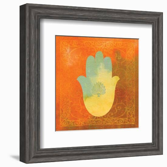 Guilded Hamsa II-null-Framed Art Print