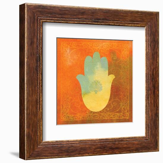 Guilded Hamsa II-null-Framed Art Print