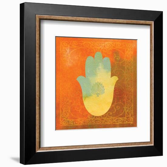 Guilded Hamsa II-null-Framed Art Print