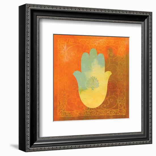 Guilded Hamsa II-null-Framed Art Print