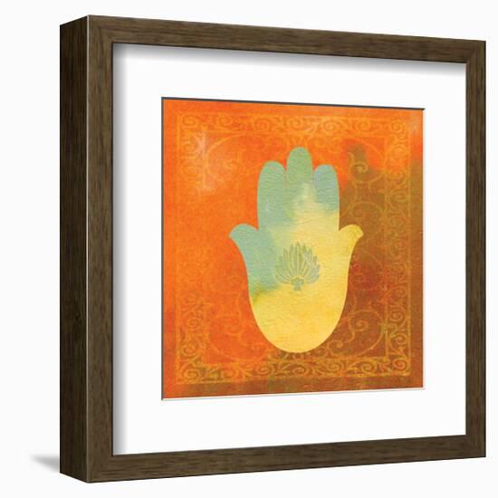 Guilded Hamsa II-null-Framed Art Print