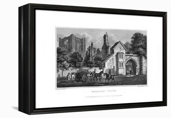 Guildford Castle, Guilford, Surrey, 1829-J Stowe-Framed Premier Image Canvas