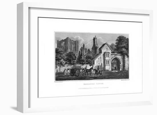 Guildford Castle, Guilford, Surrey, 1829-J Stowe-Framed Giclee Print