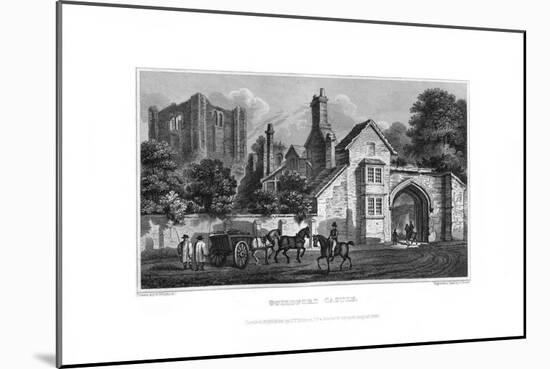 Guildford Castle, Guilford, Surrey, 1829-J Stowe-Mounted Giclee Print