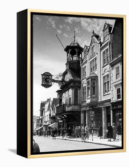 Guildford High Street, Surrey, Circa 1950-Staff-Framed Premier Image Canvas