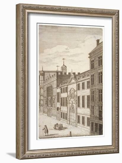 Guildhall Chapel and Blackwell Hall, City of London, 1750-null-Framed Giclee Print