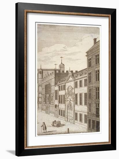 Guildhall Chapel and Blackwell Hall, City of London, 1750-null-Framed Giclee Print