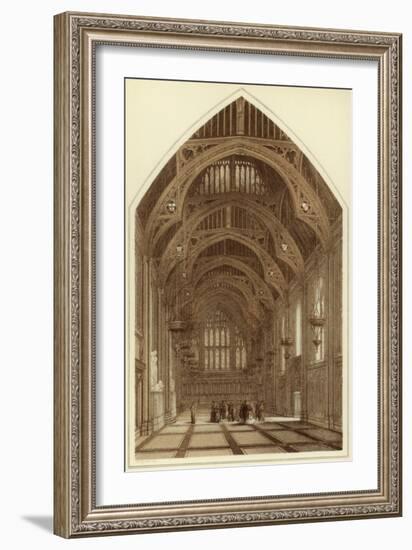 Guildhall Interior, City of London, 1886-William Griggs-Framed Giclee Print