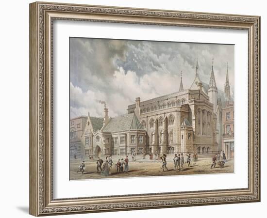 Guildhall Library, London, 1872-Edwin Thomas Dolby-Framed Giclee Print