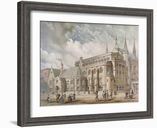 Guildhall Library, London, 1872-Edwin Thomas Dolby-Framed Giclee Print