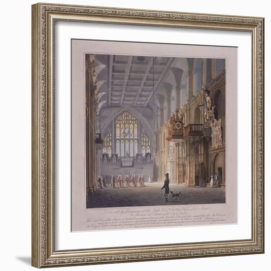 Guildhall, London, 1816-George Hawkins-Framed Giclee Print