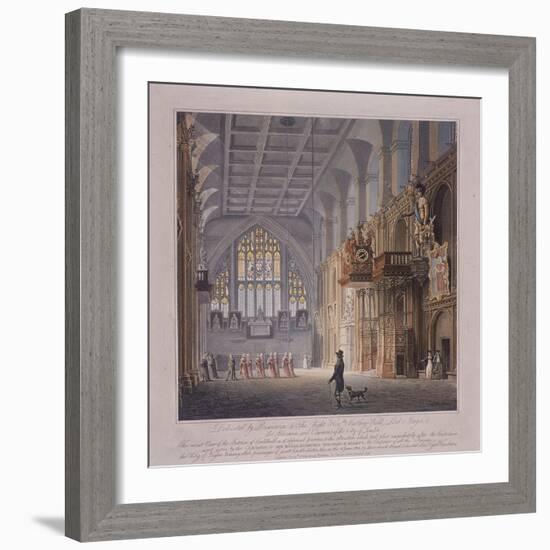 Guildhall, London, 1816-George Hawkins-Framed Giclee Print