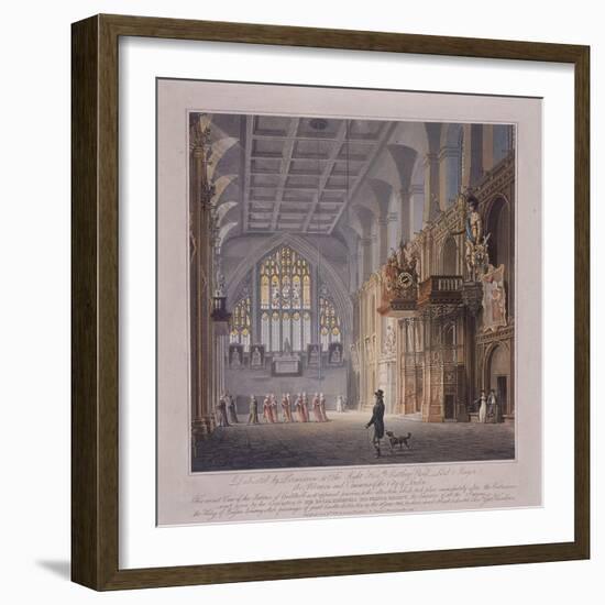 Guildhall, London, 1816-George Hawkins-Framed Giclee Print