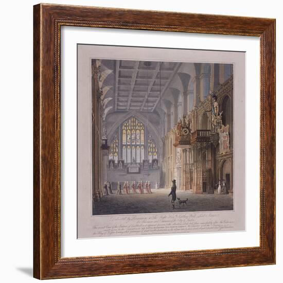 Guildhall, London, 1816-George Hawkins-Framed Giclee Print