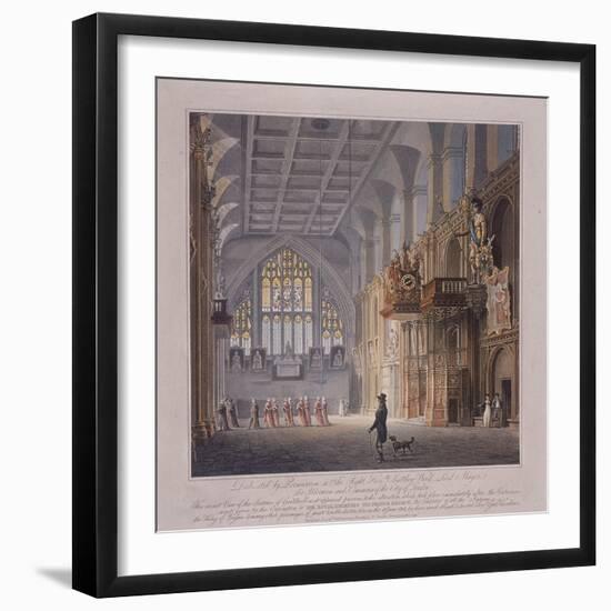 Guildhall, London, 1816-George Hawkins-Framed Giclee Print