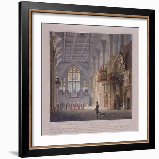 Guildhall, London, 1816-George Hawkins-Framed Giclee Print