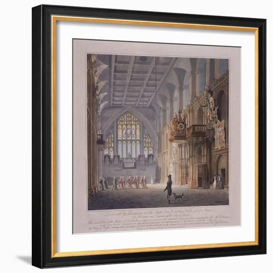 Guildhall, London, 1816-George Hawkins-Framed Giclee Print