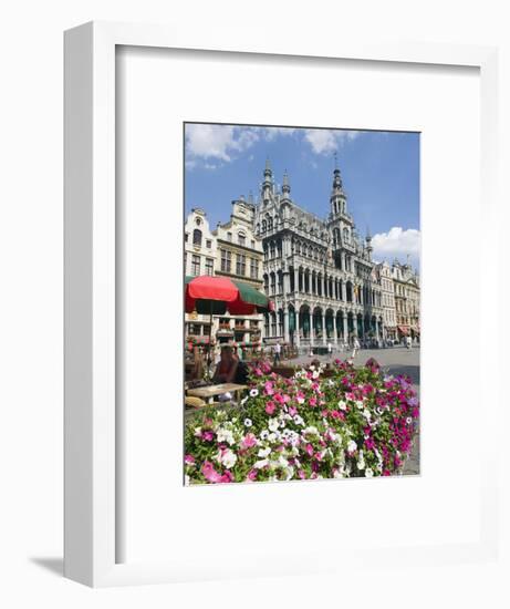 Guildhalls in the Grand Place, UNESCO World Heritage Site, Brussels, Belgium, Europe-Christian Kober-Framed Photographic Print